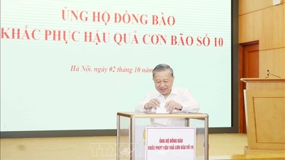 Văn phòng Trung ương Đảng tổ chức quyên góp, ủng hộ đồng bào khắc phục hậu quả bão số 10