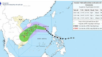 Tempête n° 12 avec des rafales de niveau 11, à environ 540 km de la zone spéciale de Hoang Sa