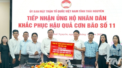 Provinsi Vinh Long mendukung provinsi Thai Nguyen dengan 1 miliar VND untuk mengatasi dampak bencana alam.