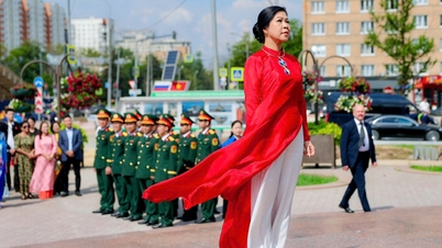 Phu nhân Ngô Phương Ly quảng bá áo dài Việt qua các hoạt động ngoại giao