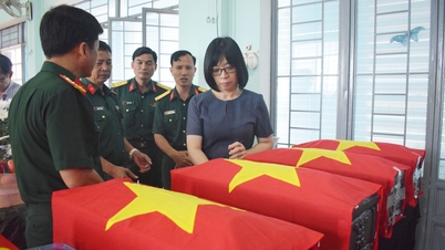 La vice-présidente du Comité populaire provincial, Nguyen Thi Thanh Lich, a inspecté la recherche et la collecte des restes des martyrs dans la commune d'Ia Boong.