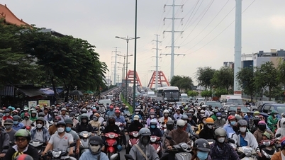 Überwindung der Verkehrsstaus in Ho-Chi-Minh-Stadt vor dem Neujahrsfest