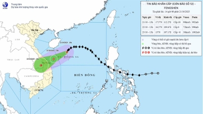 A tempestade nº 12 está a 450 km de Da Nang, a região central tem fortes chuvas