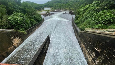 Danau Phu Ninh mulai mengeluarkan air banjir untuk pertama kalinya pada tahun 2025 untuk menanggapi badai No. 12