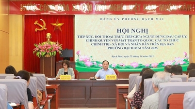 Bach Mai Ward Party Committee met and had dialogue with people on many issues of concern.