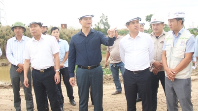 Le président du Comité populaire provincial, Vuong Quoc Tuan, a ordonné : Se concentrer sur le déblaiement du site et accélérer la progression de la construction du projet du pont du canal d'or