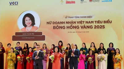 La présidente de Hanel, Bui Thi Hai Yen, a été honorée en tant que femme d'affaires vietnamienne exceptionnelle - Rose d'or 2025