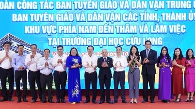 គណកម្មាធិការឃោសនា និងចលនាមហាជនមជ្ឈិម ធ្វើការស្ទង់មតិលើគំរូនវានុវត្តន៍នៅ Vinh Long