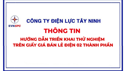 Công ty Điện lực Tây Ninh thông tin hướng dẫn triển khai thử nghiệm trên giấy giá bán lẻ điện 2 thành phần