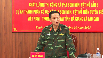 Binh chủng Công binh kiểm tra công tác rà phá bom mìn, vật nổ tại tỉnh Tuyên Quang