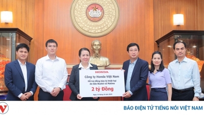 Honda Vietnam жертвует 2 млрд донгов на помощь пострадавшим от штормов 10 и 11 баллов