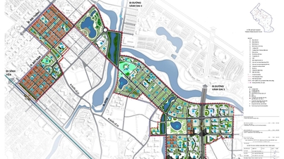 Hanói é a primeira comuna do país a aprovar o planejamento de 1/500 de uma área urbana de alto padrão de 205 hectares.