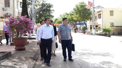 Naib Pengerusi Jawatankuasa Rakyat Wilayah memeriksa rancangan untuk menyusun semula dan mengendalikan kemudahan berlebihan dan hartanah agensi dan unit di komune Yen Chau.