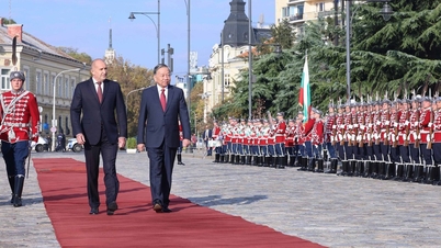 Trọng thể lễ đón Tổng Bí thư Tô Lâm và phu nhân thăm chính thức Bulgaria