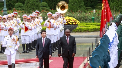 El Presidente Luong Cuong presidió la ceremonia de bienvenida al Presidente de Sudáfrica.