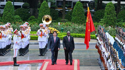 [Foto] El presidente Luong Cuong se reúne con el presidente sudafricano Matamela Cyril Ramaphosa