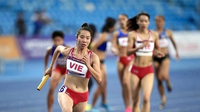 Pasukan lari berganti-ganti 4x400m wanita Vietnam menamatkan latihan di Perancis