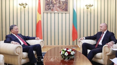 El Secretario General To Lam se reúne con el Presidente de Bulgaria, Rumen Radev.