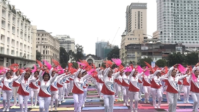 Seniorer i Ho Chi Minh City sätter rekord i synkrongymnastik