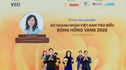 La directora general de SHB, Ngo Thu Ha, fue distinguida como "Empresaria vietnamita destacada - Rosa de Oro" en 2025.