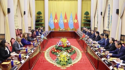 President Luong Cuong holder samtaler med FNs generalsekretær