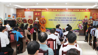 Inauguración del edificio de tratamiento para pacientes hospitalizados del Hospital General Regional de Bao Thang