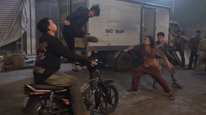 Quang Tuan was injured, the film crew stopped filming at 3am