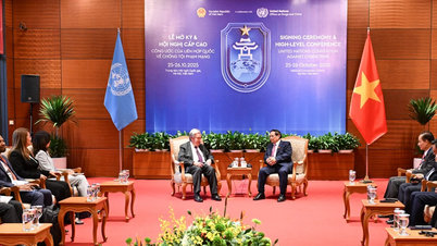 【写真】ファム・ミン・チン首相、アントニオ・グテーレス国連事務総長と会見