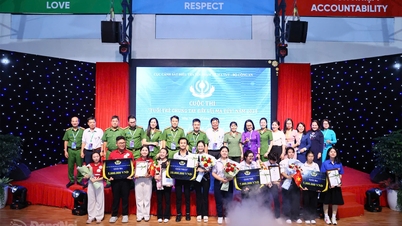 Sekolah Menengah Le Quy Don - Quyet Thang memenangkan hadiah pertama dalam Kontes Pemuda Bergandengan Tangan Melawan Narkoba