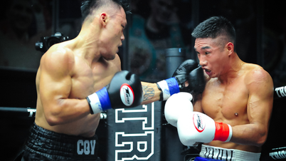 Nguyen Van Hai won de bokswedstrijd "Trigger Promotion 5"