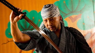 Wenn das Samuraischwert über den Ring hinausgeht