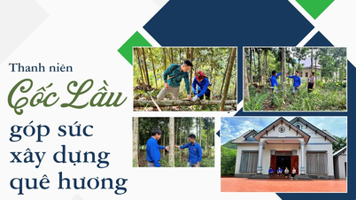 Thanh niên Cốc Lầu góp sức xây dựng quê hương
