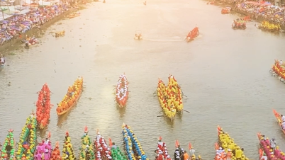 “Festival Balap Perahu Ngo di Soc Trang – Warna-Warni Sungai”: Jiwa desa dalam hentakan drum festival
