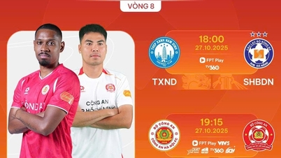 Futebol ao vivo CAHN x CA TP.HCM: Tien Linh enfrenta Quang Hai