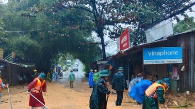 Komando Wilayah Tentera 5 menubuhkan pos arahan hadapan di Tra My untuk bertindak balas terhadap banjir dan tanah runtuh.