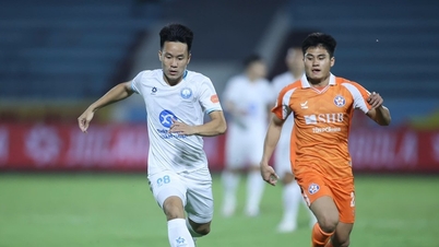 Livefotboll Nam Dinh 1-1 Da Nang: Titelförsvarande mästare kvitterar i sista minuten