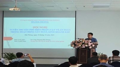 Konferens om propaganda och spridning av lagar om säkerhet vid gasproduktion och handelsverksamhet i Hai Phong stad