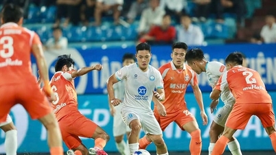 للأسف، تقاسم البطل المدافع نام دينه ستيل بلو النقاط مع SHB Da Nang
