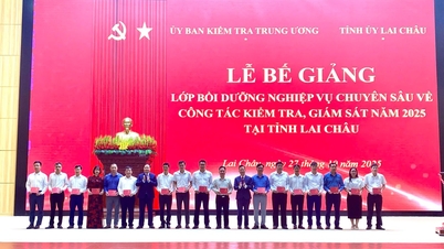 Bế giảng Lớp bồi dưỡng nghiệp vụ chuyên sâu về công tác kiểm tra, giám sát năm 2025