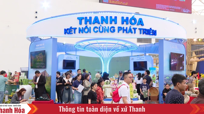 De aantrekkingskracht van de stand van de provincie Thanh Hoa op de herfstmarkt