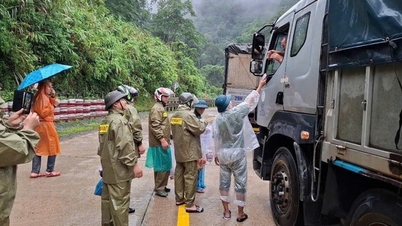 Policía de la ciudad de Da Nang: Permanecer en zonas inundadas y con deslizamientos de tierra para mantener a la gente segura.