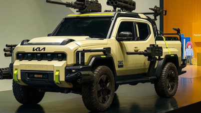 AiのKia Tasmanピックアップトラックの非常にクールな軍用バージョンに驚きました