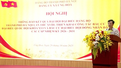 Xã Ứng Hòa triển khai công tác bầu cử đại biểu Quốc hội khóa XVI và HĐND các cấp nhiệm kỳ 2026-2031