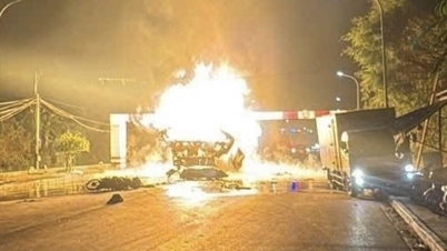 Flüssiggastankwagen explodierte im Industriepark Pho Noi A