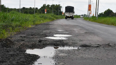 Jalan Lingkar Senilai 3.100 Miliar VND di Tay Ninh: Rusak setelah kurang dari 2 tahun dibuka