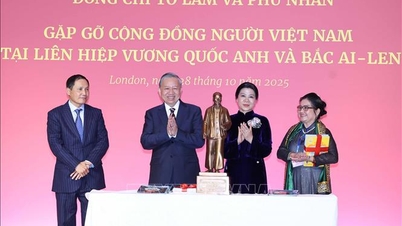 যুক্তরাজ্যে ভিয়েতনামী দূতাবাসের কর্মী এবং ভিয়েতনামী সম্প্রদায়ের সাথে সাধারণ সম্পাদকের সাক্ষাৎ