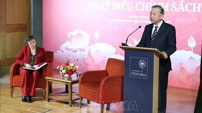 Sekretaris Jenderal To Lam menyampaikan pidato kebijakan di Universitas Oxford (Inggris)