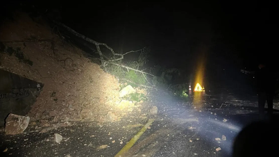 Lam Dong : Glissement de terrain au col de D'ran, circulation restreinte sur la route nationale 20