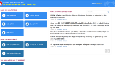 Departemen Pendidikan dan Pelatihan Kota Ho Chi Minh mengeluarkan peringatan mendesak mengenai perangkat lunak sistem basis data industri.