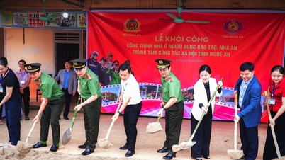 משרד הביטחון הציבורי ופרובינציית נגה אן ארגנו את טקס הנחת אבן הפינה לבניית פרויקט דיור לאנשים הנתמכים וחדר אוכל במרכז לעבודה סוציאלית.